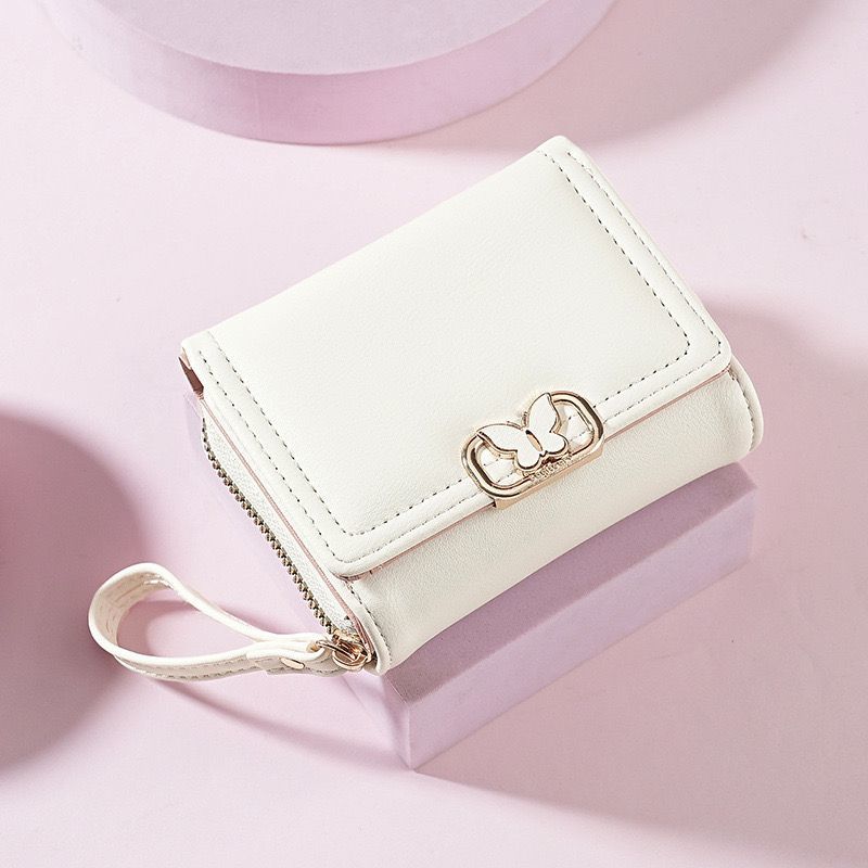 Women Bags Flipkart - Neue Damen-Lederbrieftasche, kleine, frische Schleife, koreanische