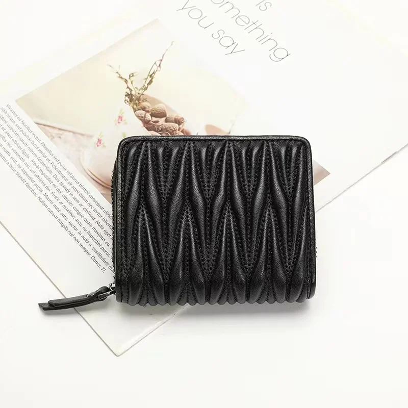 Women Bags Flipkart - Echtes Lammfell Falten Design Damen Kurze