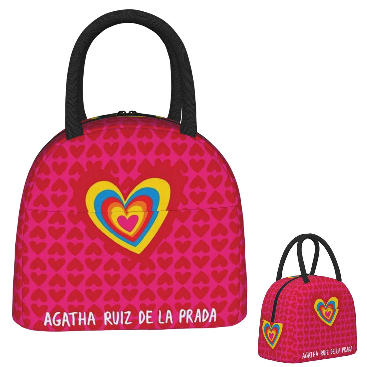 Women Bags Prada - Isolierte Lunchtasche mit Agatha Ruiz-De La-Prada-Muster