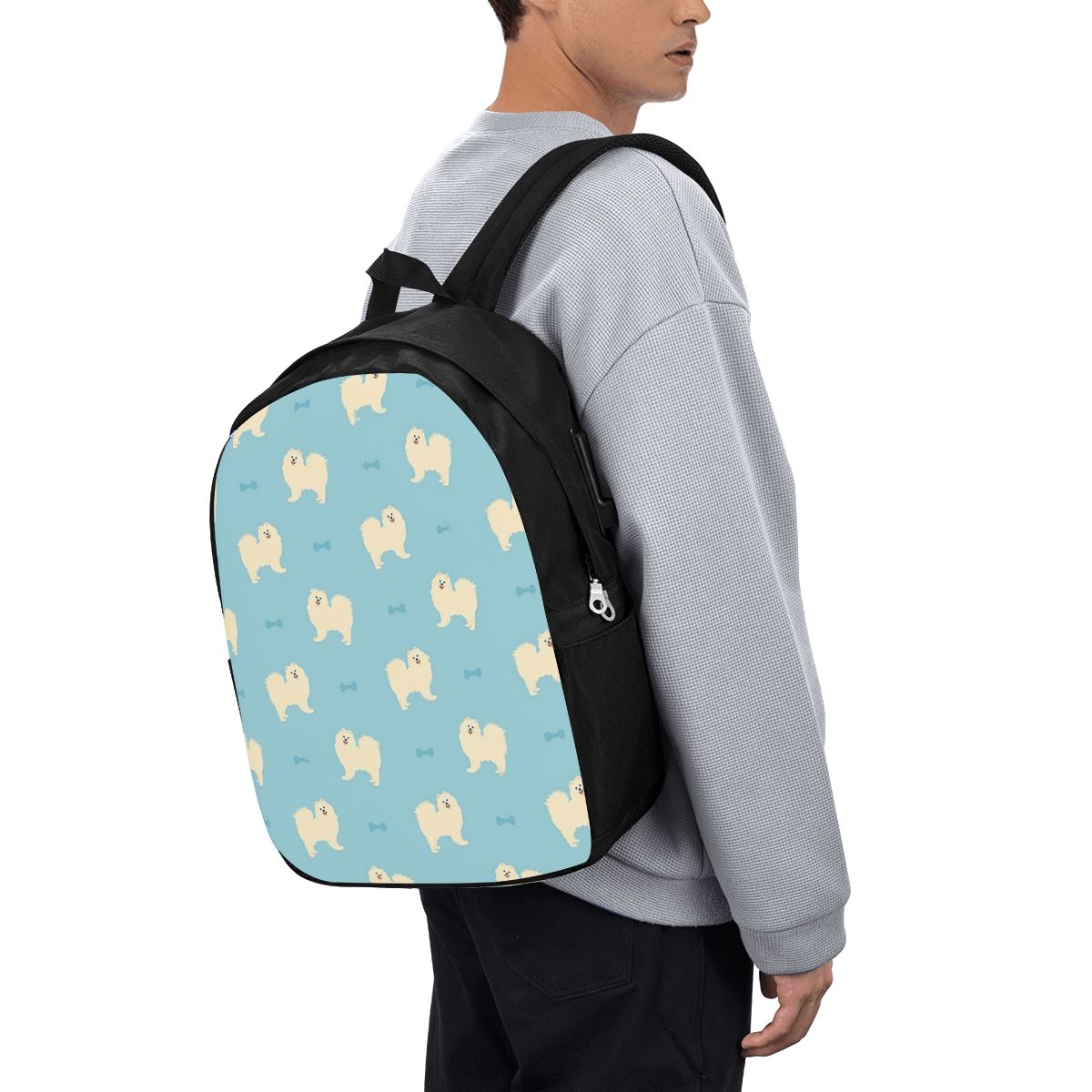 Women Bags Laptop - Samojeden-Hunde-Rucksack, Reisetasche für Notebooks, Computer, College-Studenten,