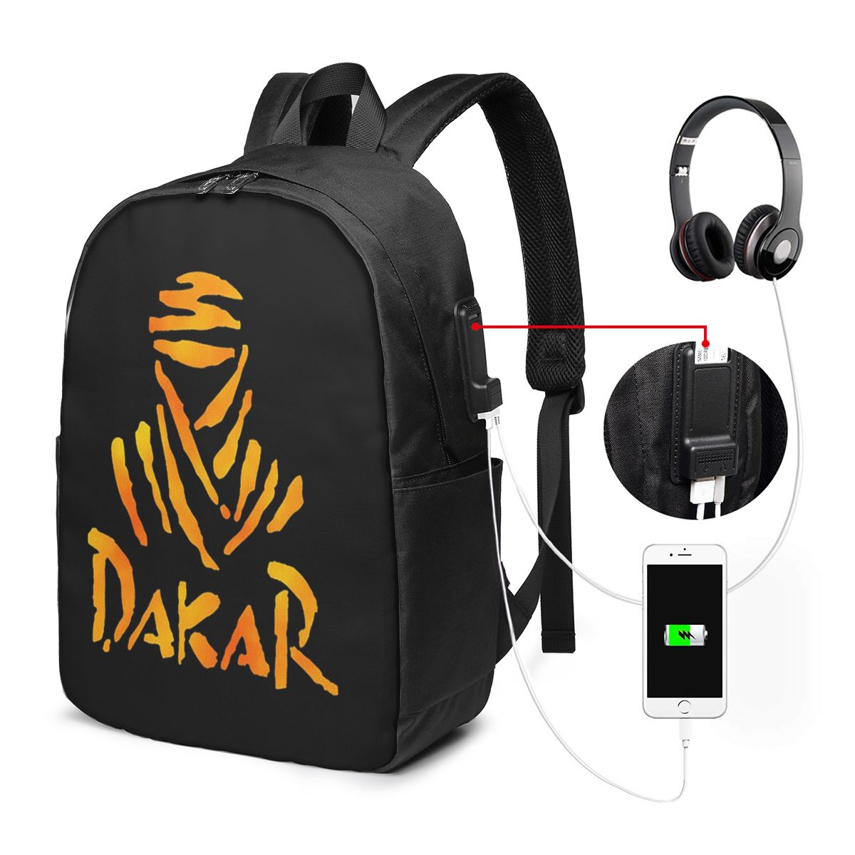 Women Bags Laptop - Dakar Rally Motorrad-Rucksack, Reise-Notebook-Tasche, Computer-Tasche für