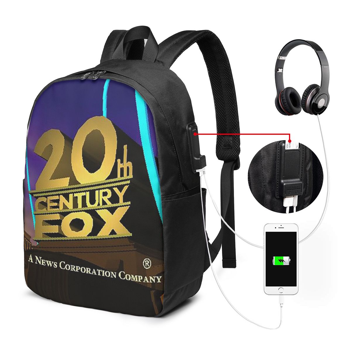 Women Bags Laptop - 20th Century Fox Klassischer Rucksack, Reisetasche