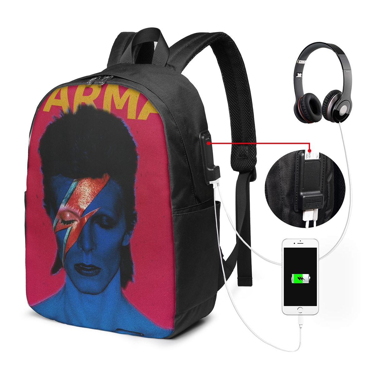Women Bags Laptop - Davids Bowied Rucksack, Reisetasche für Notebooks,