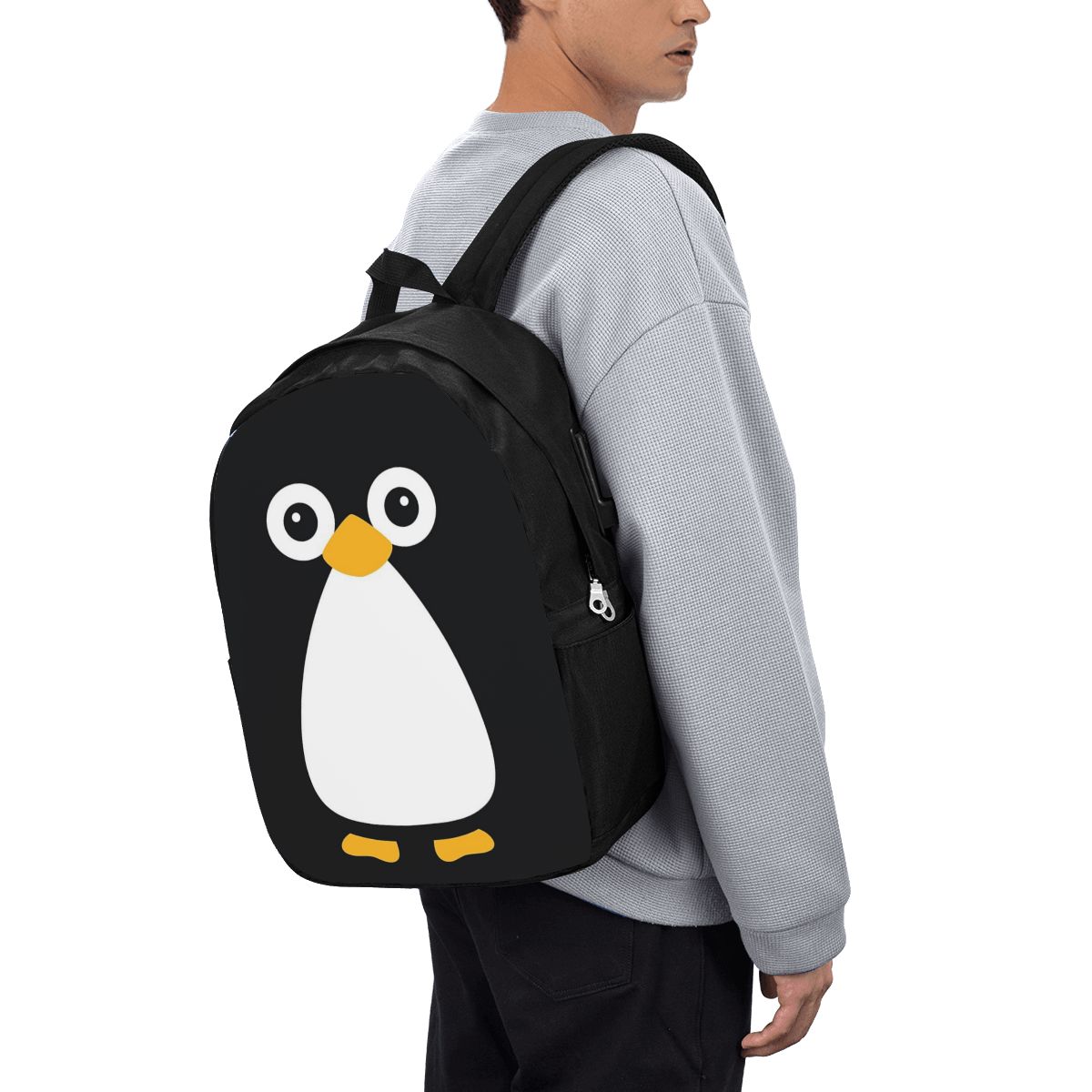 Women Bags Laptop - Niedlicher Vektor-Pinguin-Rucksack, Reisetasche für Notebooks, Computer,
