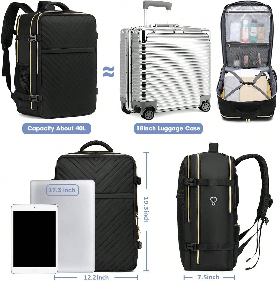Großer Reise-Rucksack - Flugta – Women Bags Laptop Bewertung und Preis