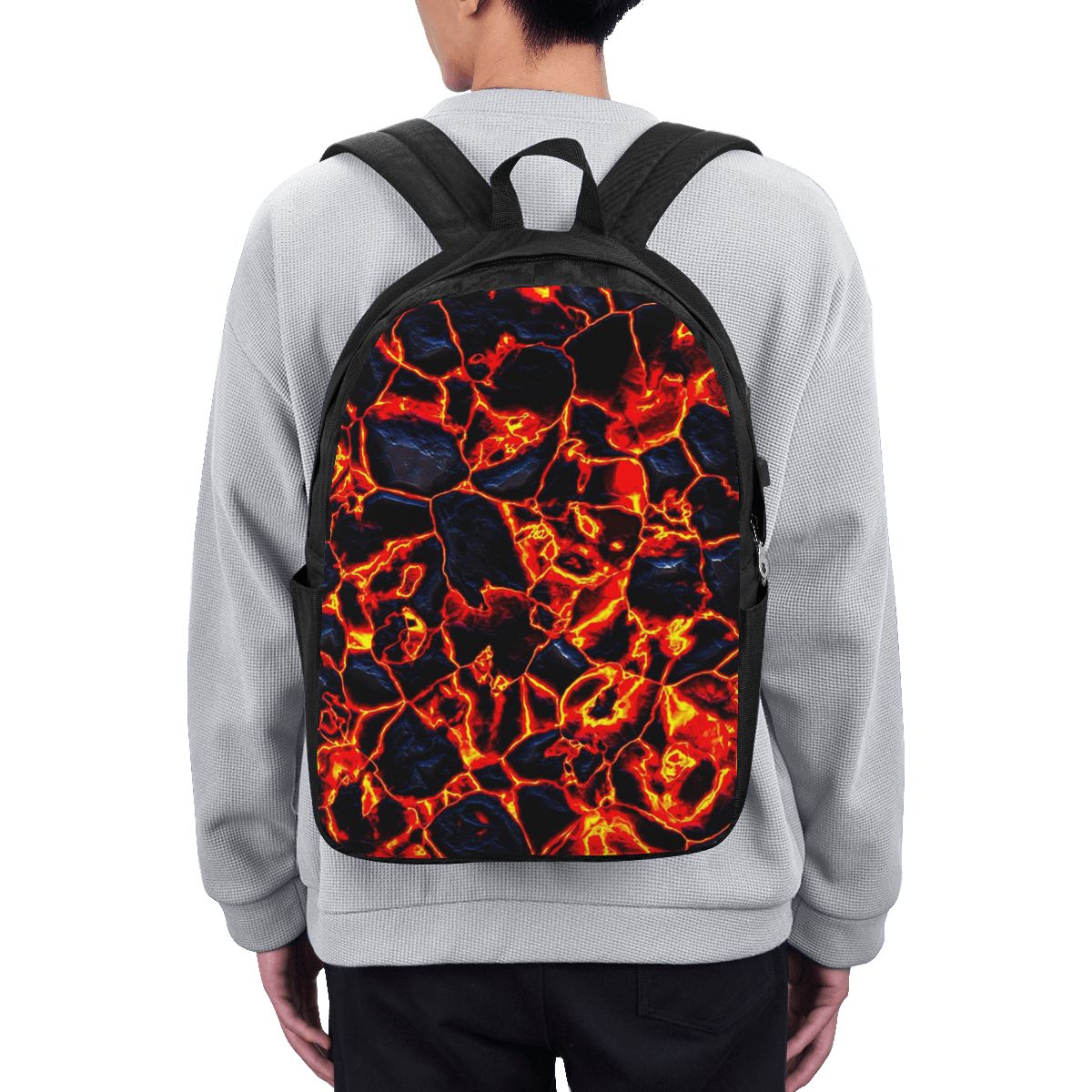 Magma-Vulkan-Lava-Feuer-Rucksa – Women Bags Laptop Bewertung und Preis