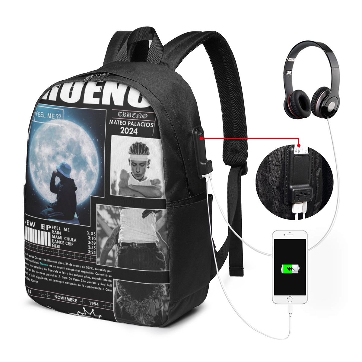 Lustiger Trueno Hip-Hop-Rapper – Women Bags Laptop Bewertung und Preis