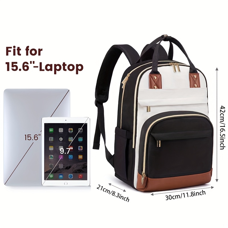 Zweifarbiger Laptop-Rucksack f – Women Bags Laptop Bewertung und Preis